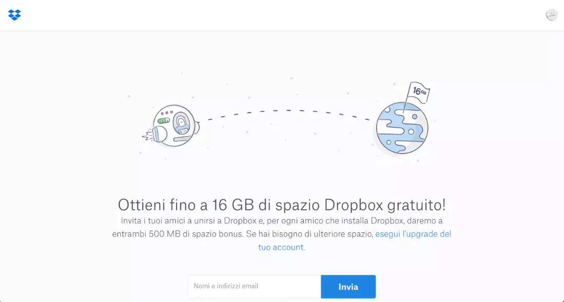 Dropbox: esempio di referral marketing