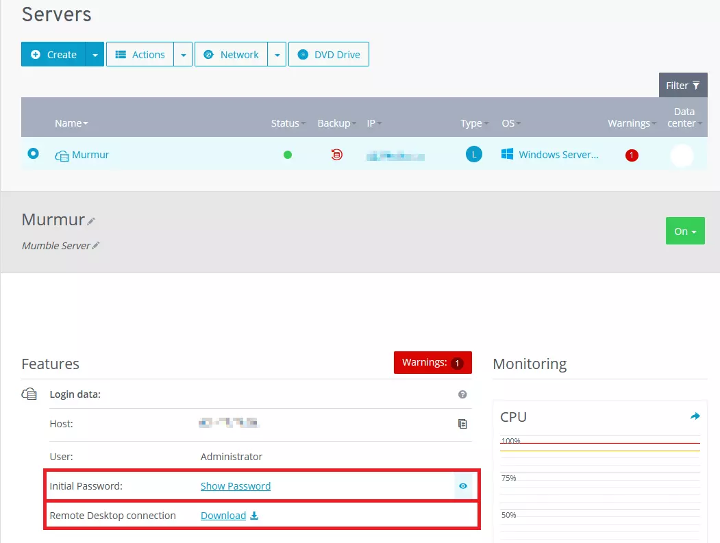 Cloud Panel su IONOS