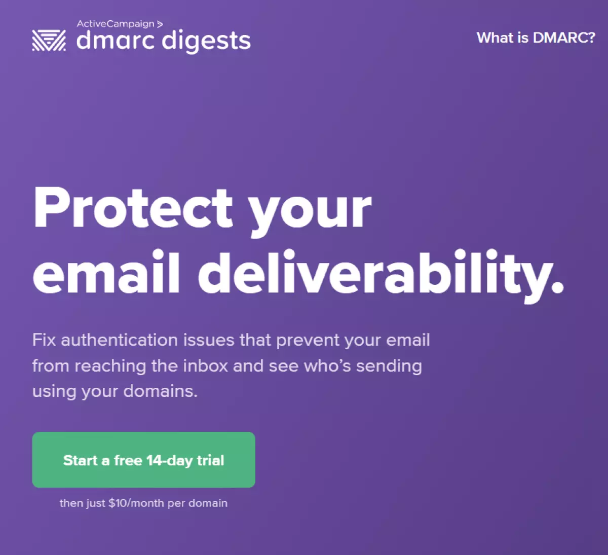 Browser: sito web di DMARC Digests