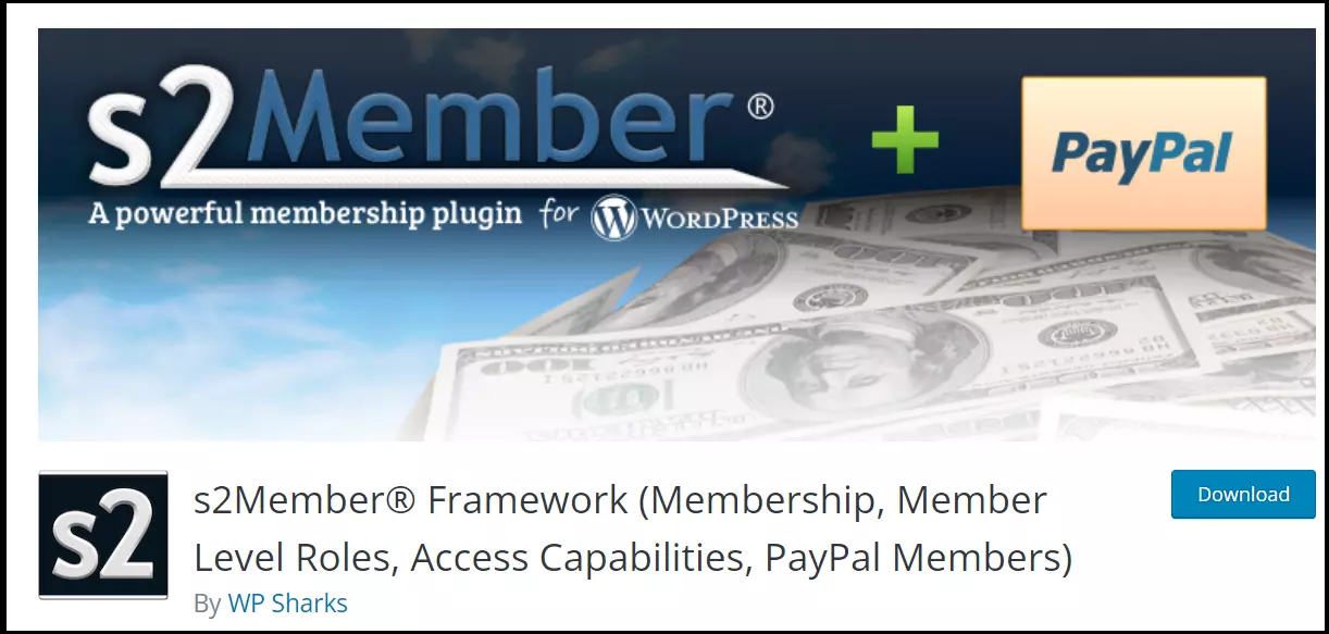 Il sito web del plugin S2Member