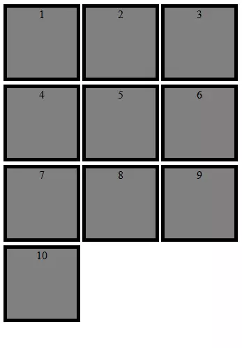 CSS Grid in uno schermo di dimensioni più sottili