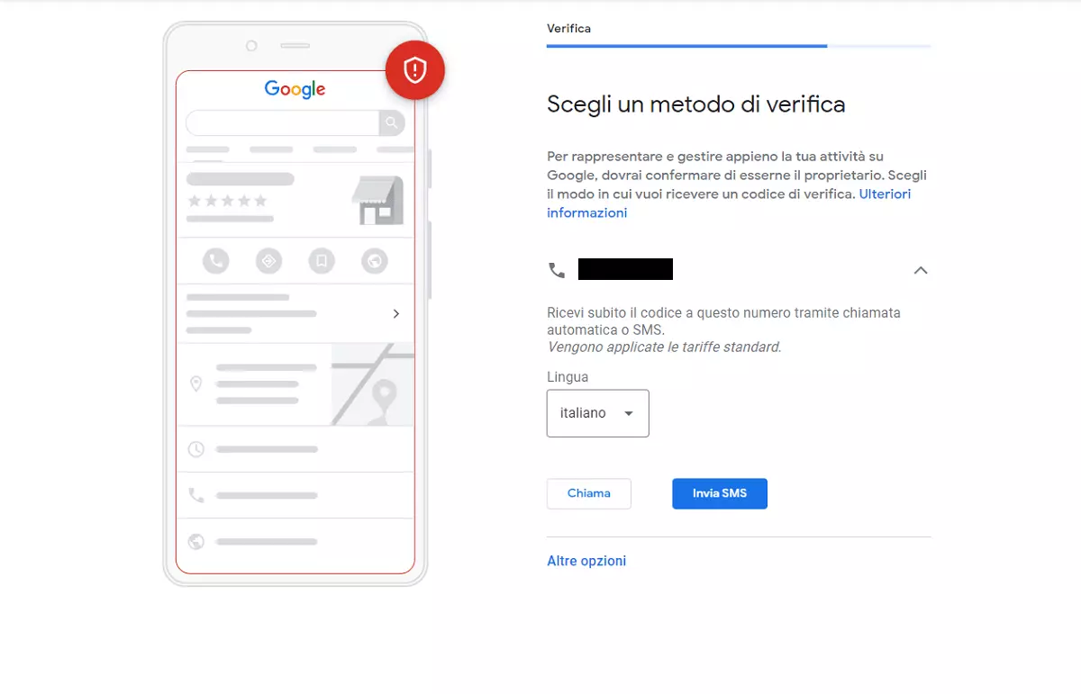 Registrarsi a Google My Business: confermare la sede