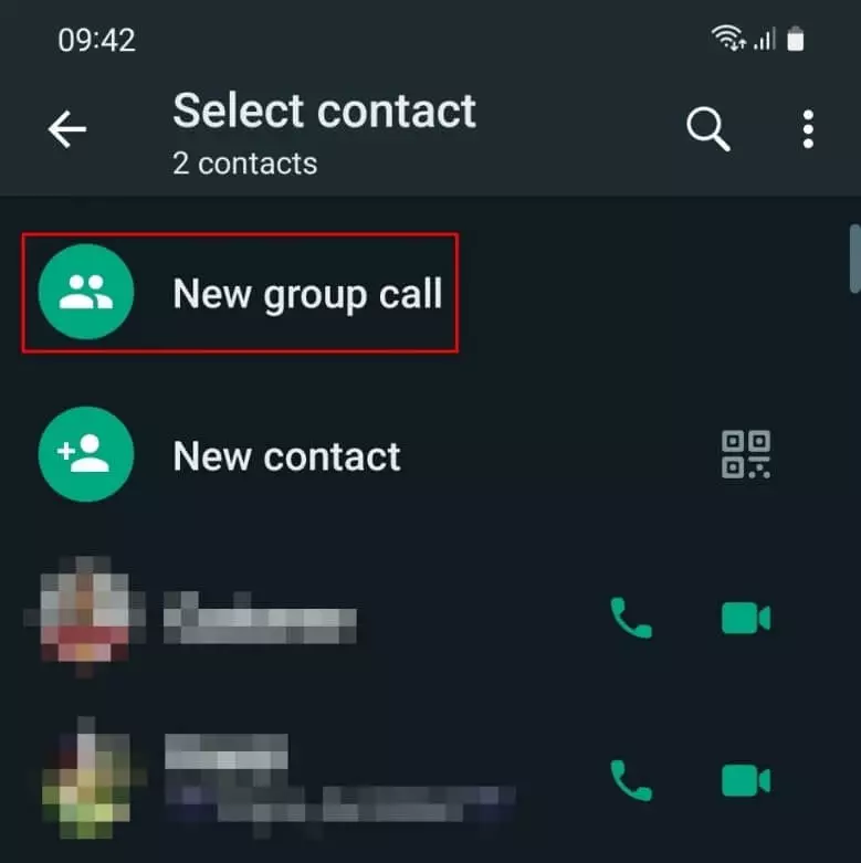 WhatsApp: “Nuova chiamata di gruppo”