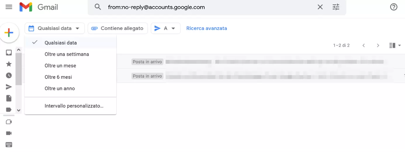 Ricerca in Gmail utilizzando gli operatori di ricerca: restringere i risultati in modo mirato