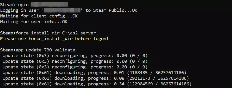 SteamCMD: installazione del server CS2