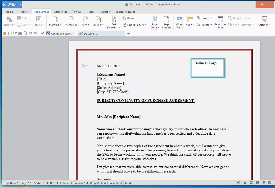 Screenshot di WPS Office