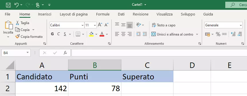 VBA di Excel: creazione di tabelle