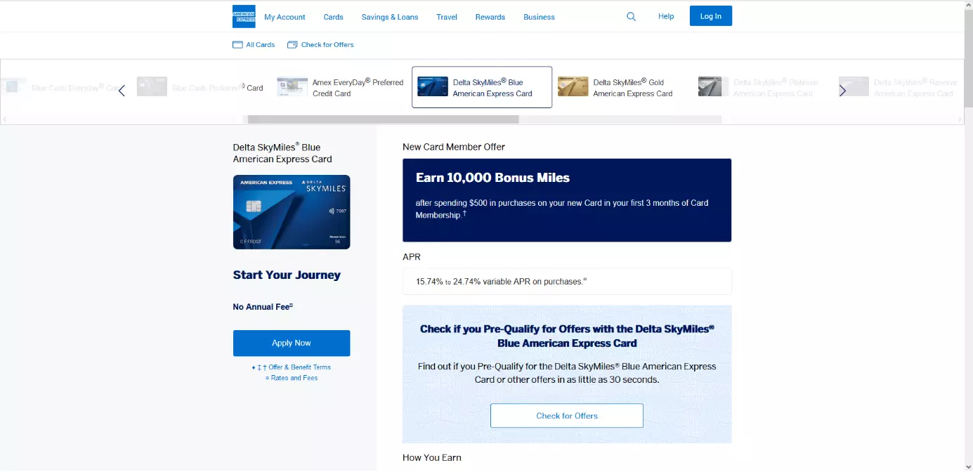 Esempio di composite co-branding: American Express e Delta Air Lines