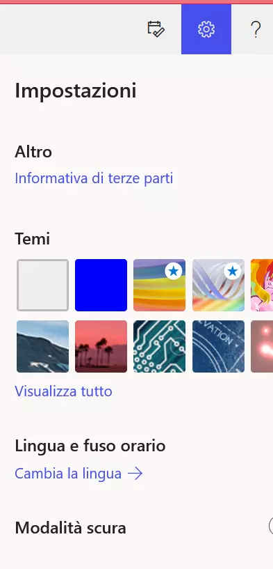 Lingua di visualizzazione predefinita in OneDrive