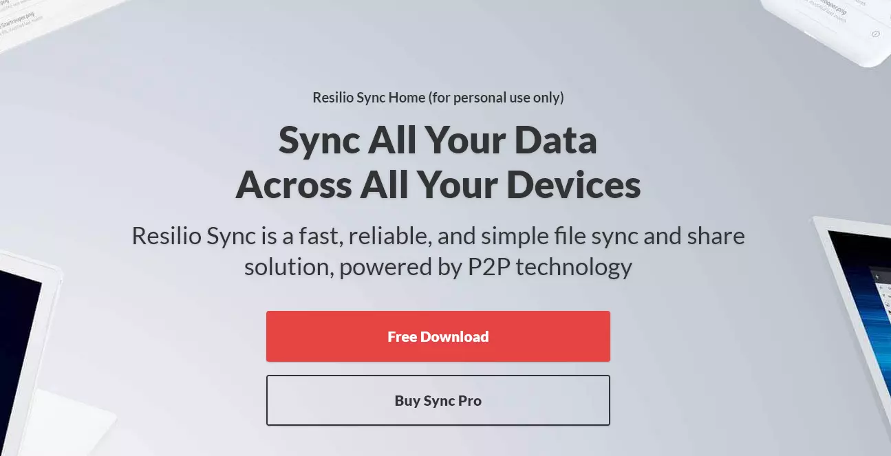 Sito di Resilio Sync