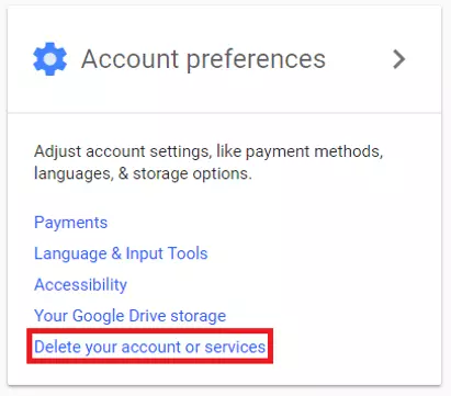 Eliminare un servizio di Google o tutto l’account