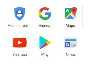 Il servizio di carte geografiche “Maps” di Google nella panoramica delle Google Apps